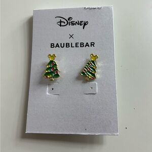 Disney x Baublebar Mini Christmas Tree Earrings